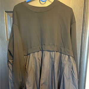 Black sweatshirt dress